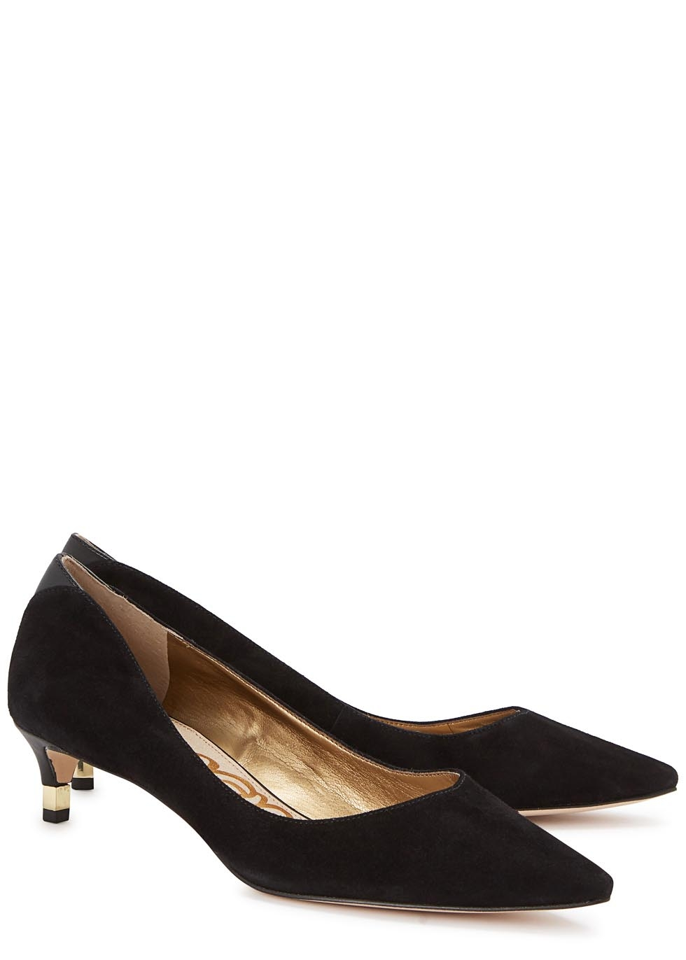 Sam Edelman Laura Black Suede Pumps Lyst