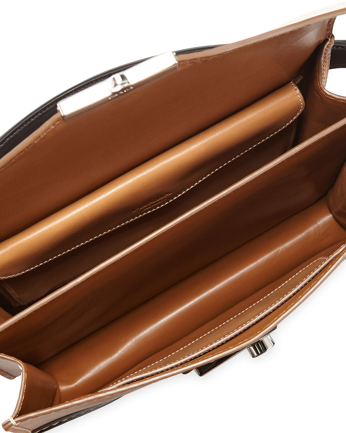 prada brown leather shoulder bag  