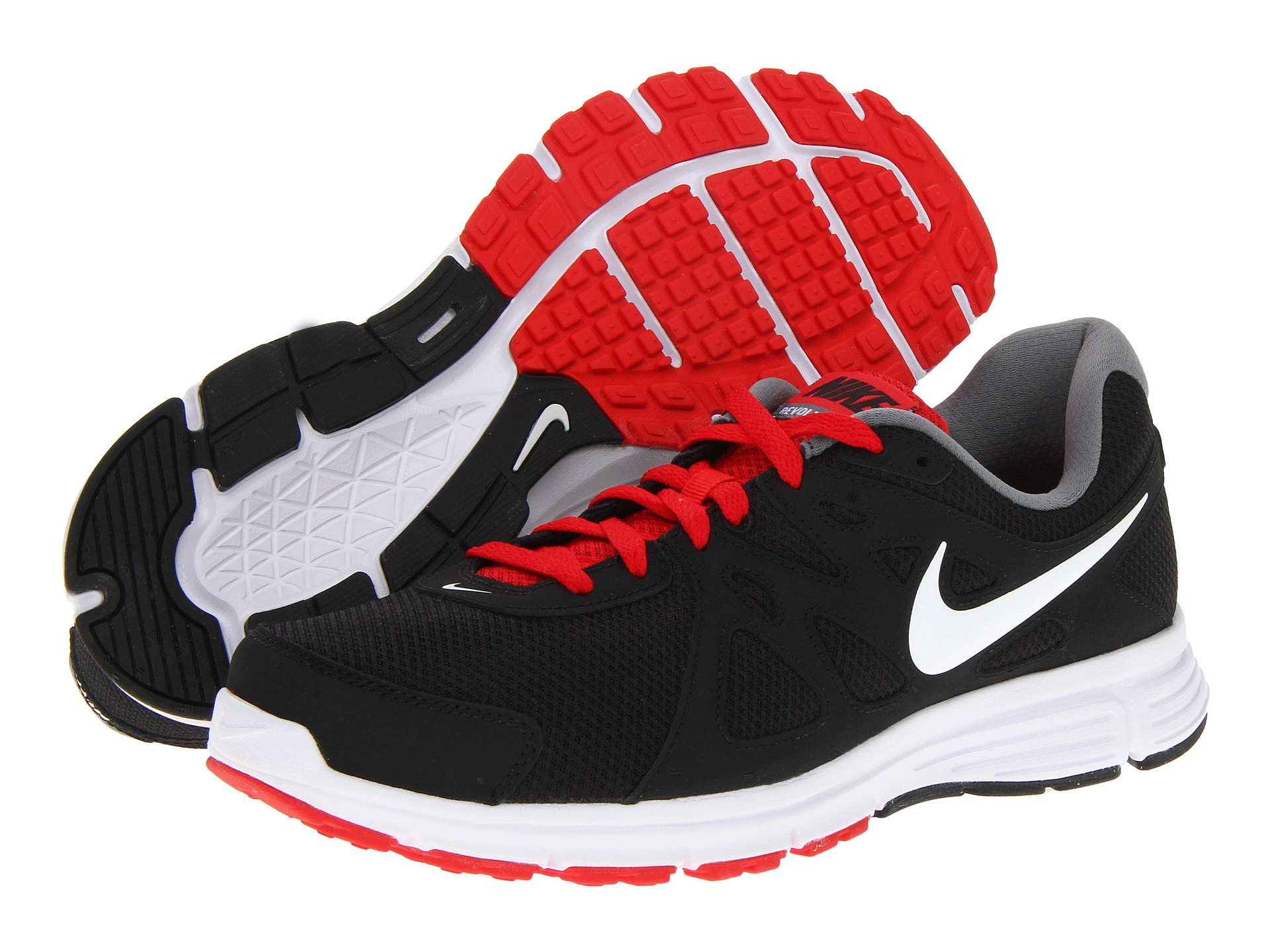 nike revolution 2 red and black