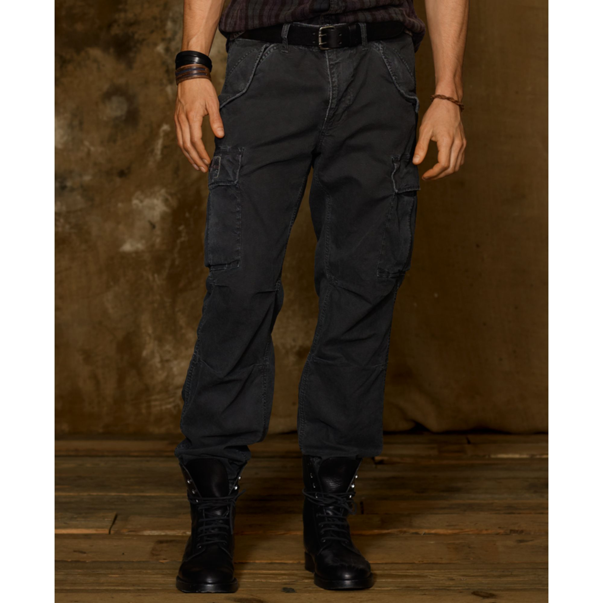 Denim & Supply Ralph Lauren Field Cargo Pants in Black Denim (Black) for  Men - Lyst