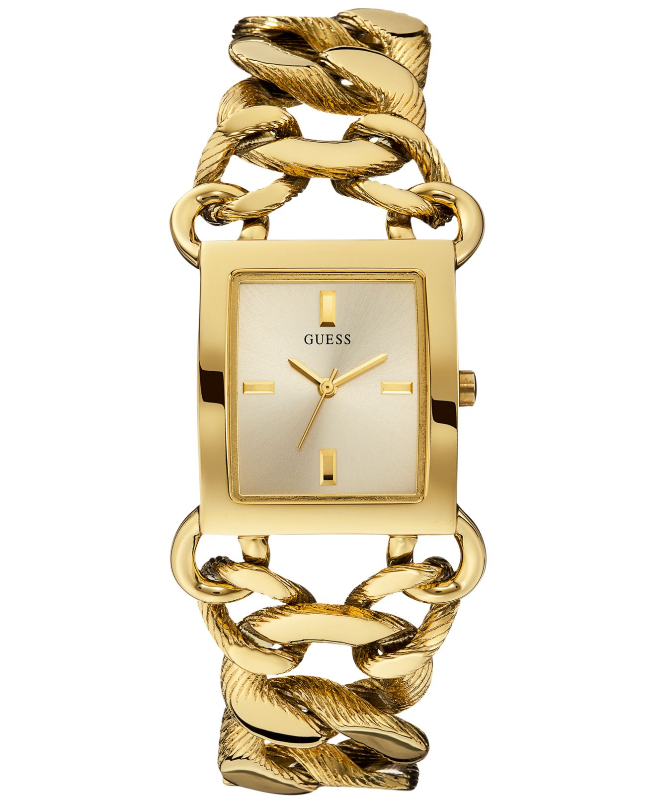 Guess Women'S Gold-Tone Chain Bracelet Watch 30X27Mm U0526L1 in Metallic -  Lyst
