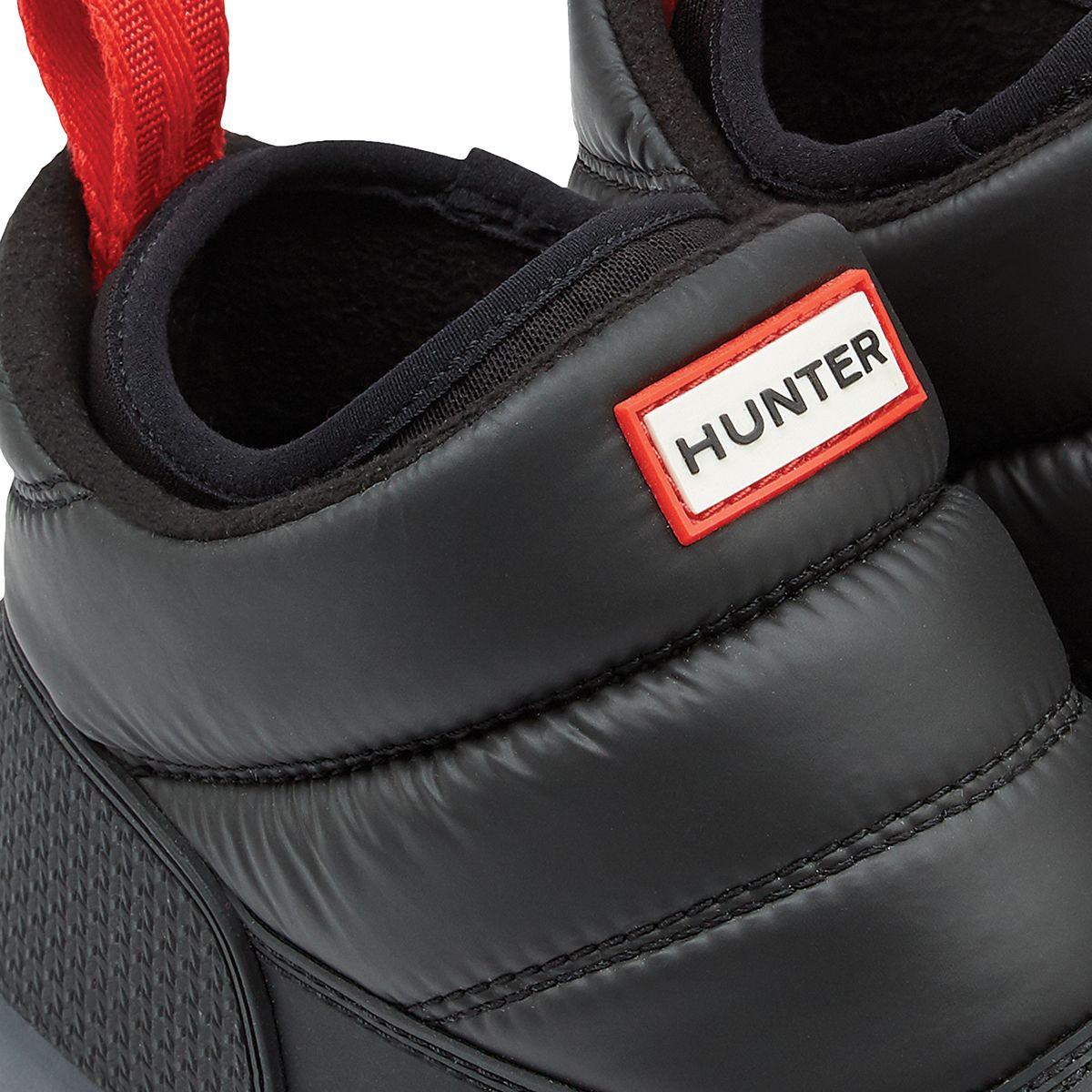 hunter black insulated snow boot short boots