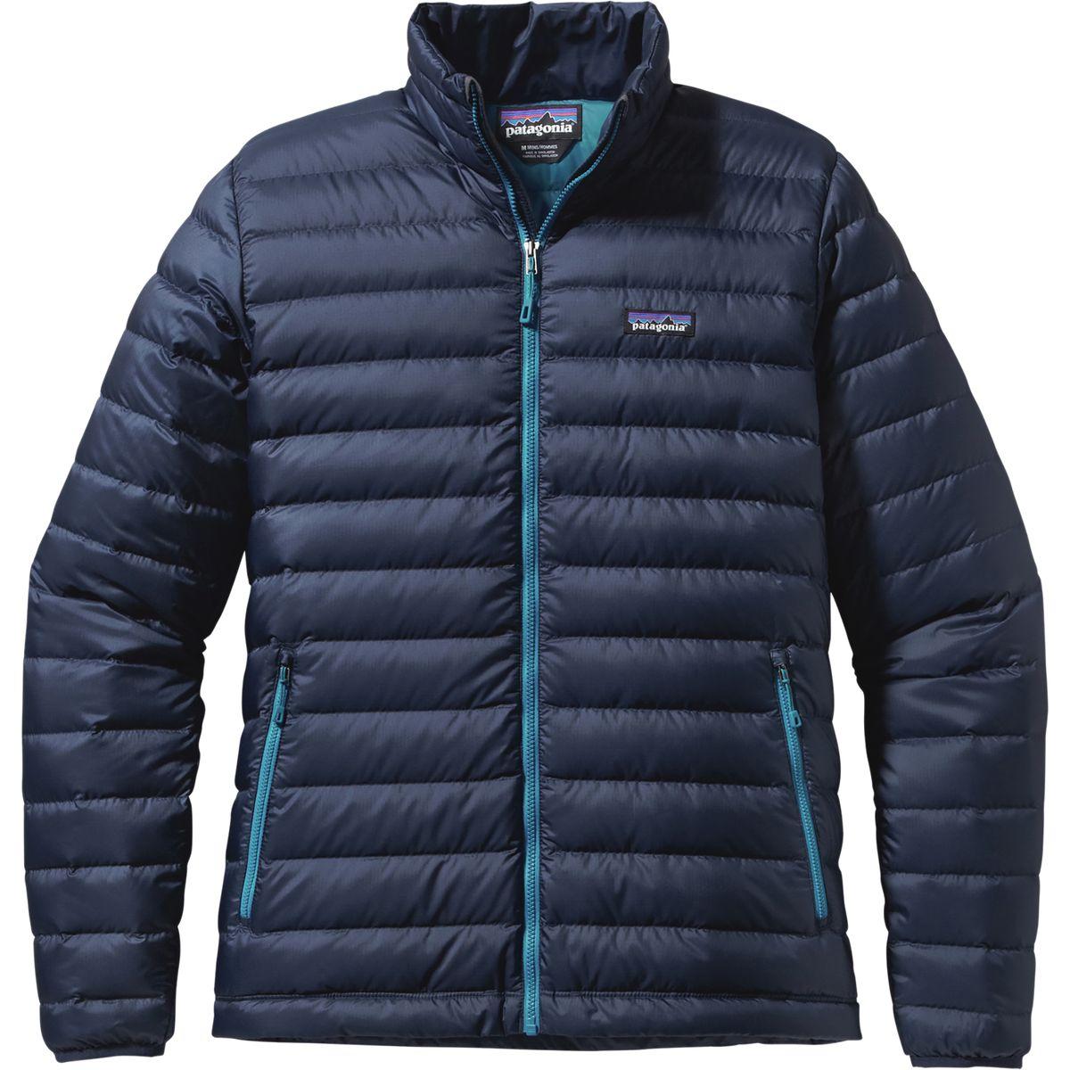 patagonia men's down sweater navy blue