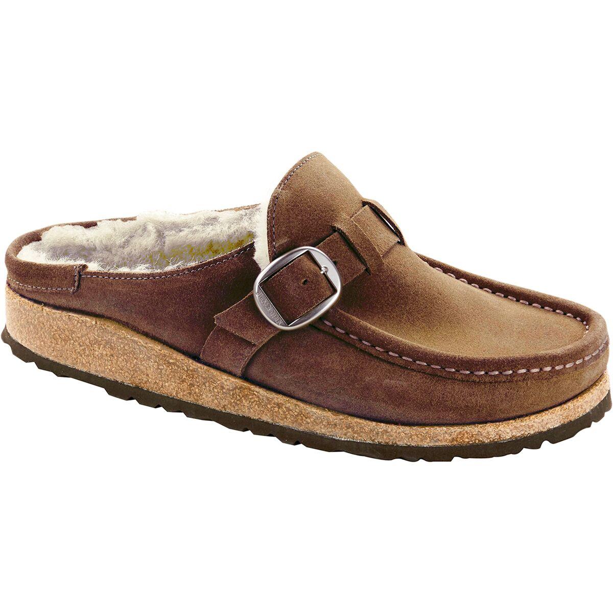 Birkenstock Suede Buckley Shearling Lined Narrow Shoe in Brown - Lyst