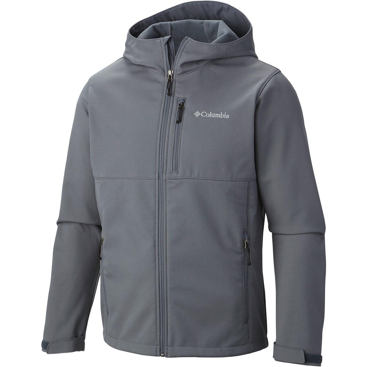 Columbia Synthetic Ascender Softshell Hooded Jacket in Graphite (Gray) for Men Lyst