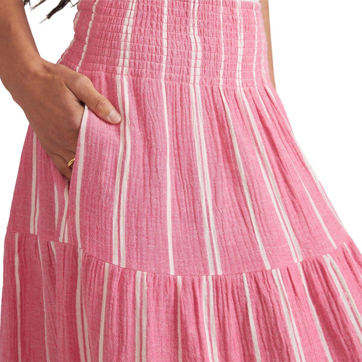 Marine Layer Valeria Double Cloth Maxi Skirt in Pink | Lyst