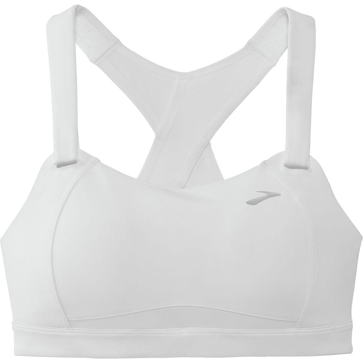 Brooks Synthetic Moving Comfort Juno Sports Bra in White Lyst