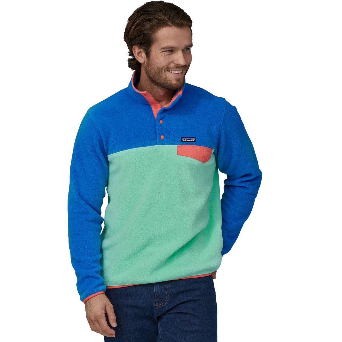 Patagonia Lightweight Synchilla Snap-t Fleece Pullover in Blue for Men |  Lyst