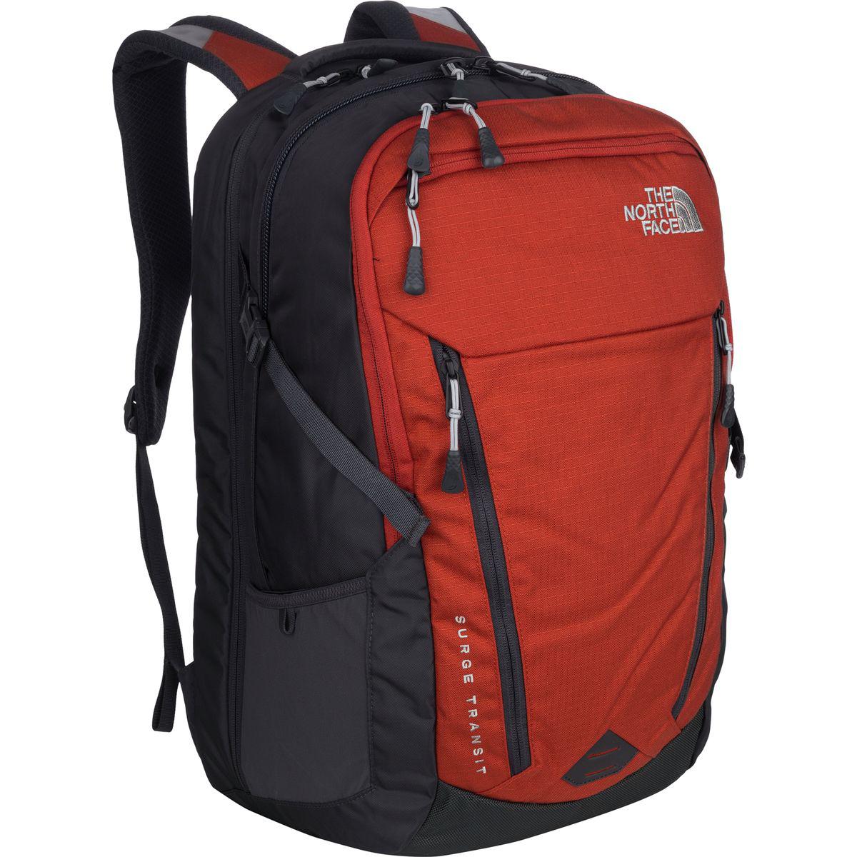 The North Face Fleece Surge Transit 38l Backpack in Red | Lyst
