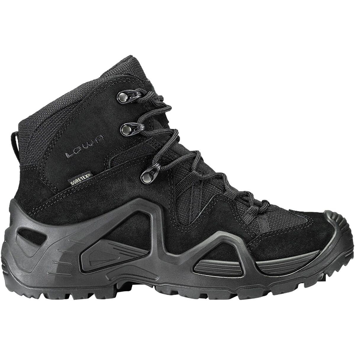 Lowa Suede Zephyr Gtx Mid Tf Hiking Boot in Black/Black (Black) - Lyst