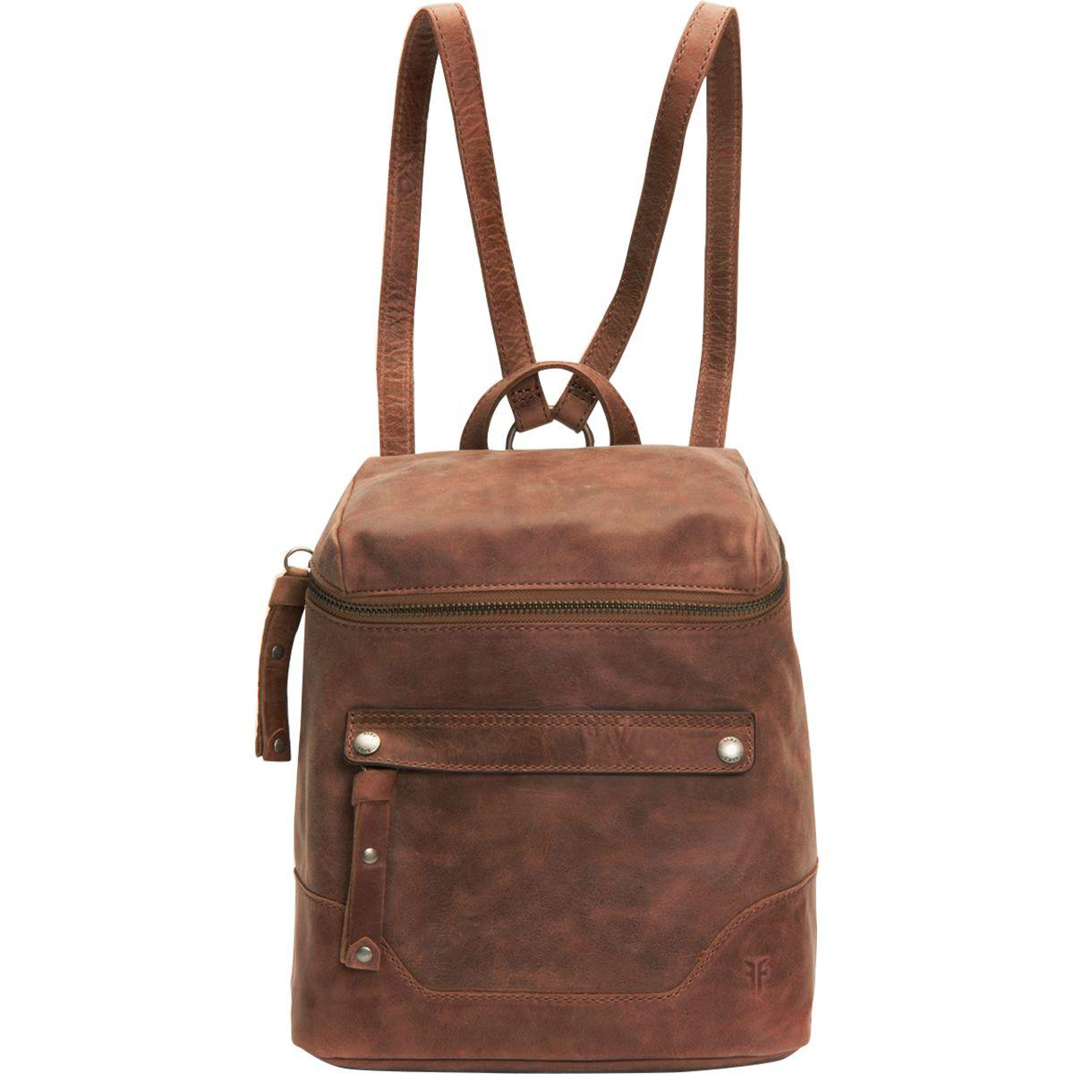 frye melissa backpack cognac
