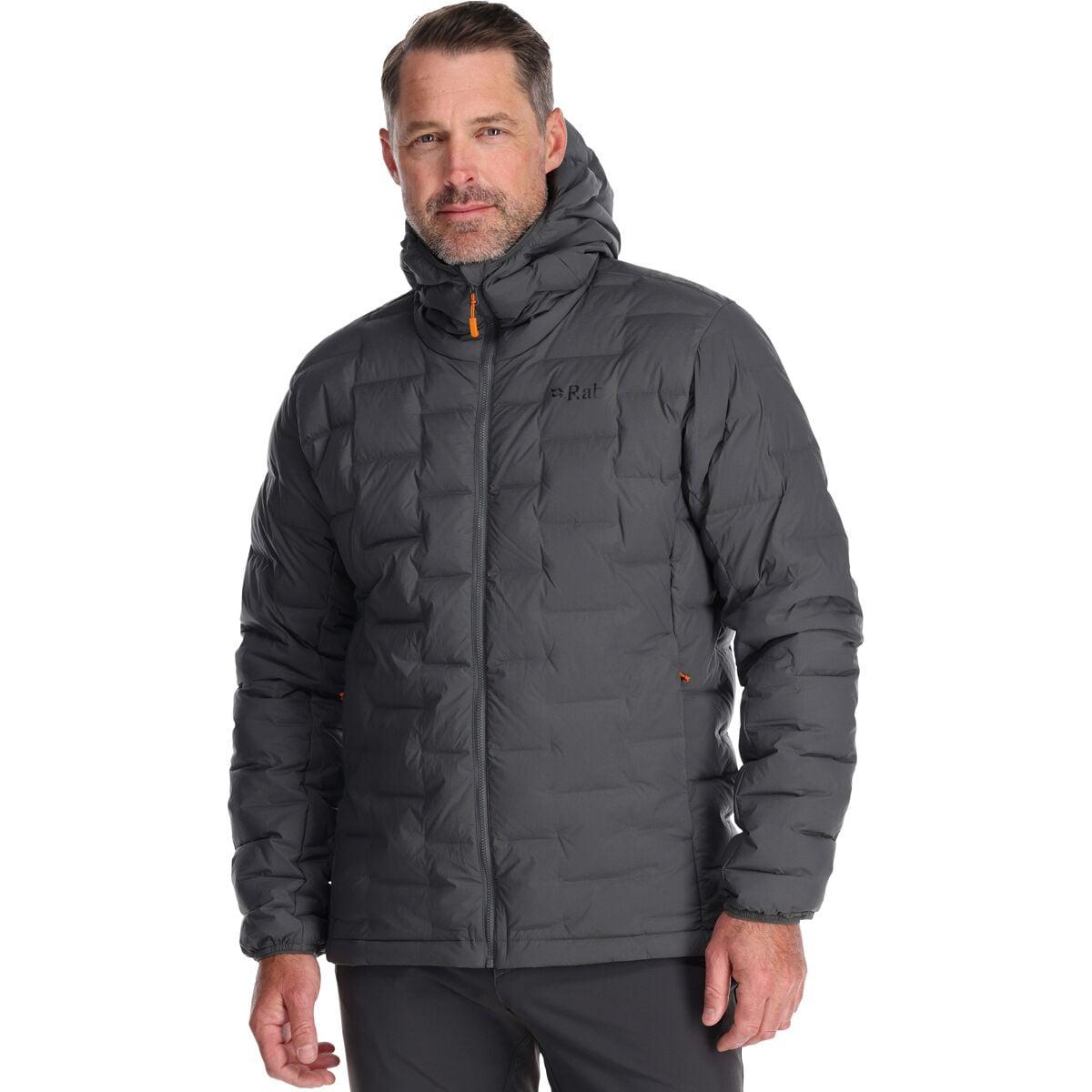 Rab Cubit Stretch Down Hooded Jacket in Gray for Men Lyst