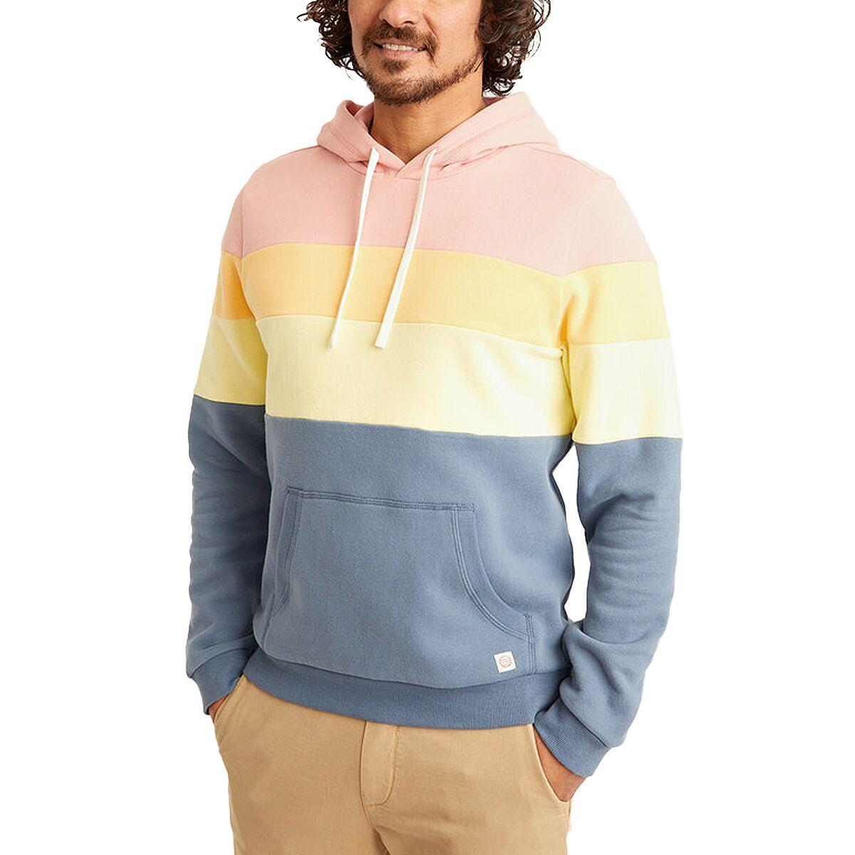 Men's Quilted Sweatshirt, Pullover Hoodie, Colorblock