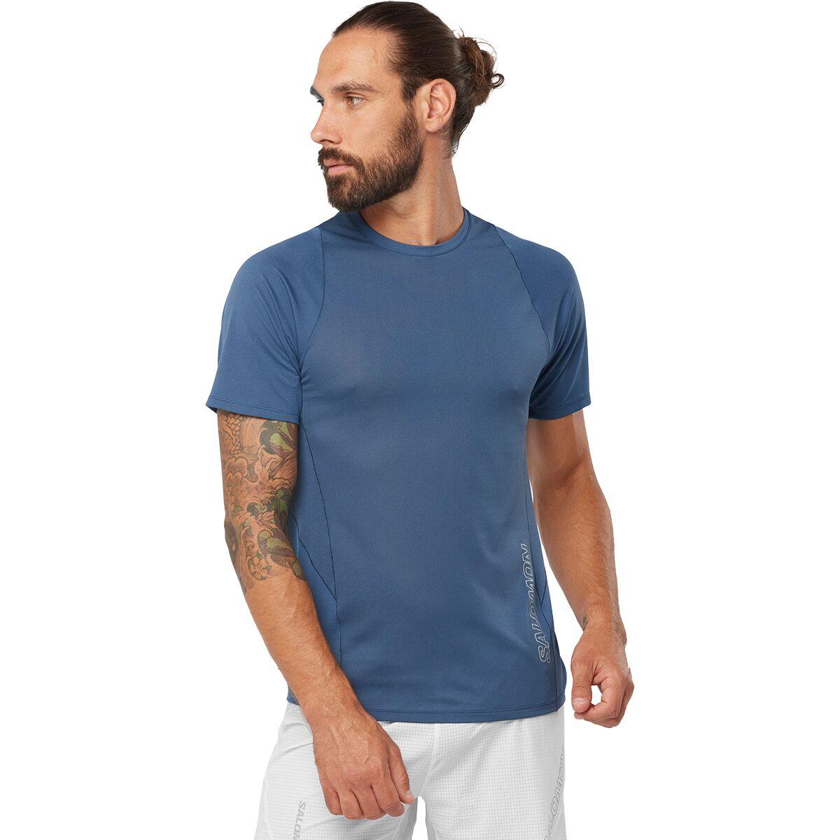 Salomon Sense Aero Short-sleeve T-shirt in Blue for Men | Lyst