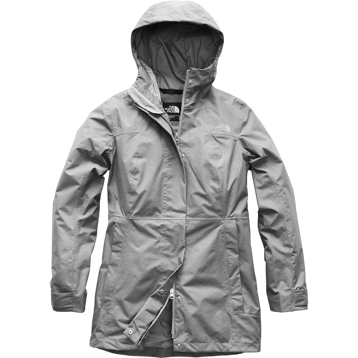 The North Face Synthetic City Midi Trench Jacket in Mid Grey (Gray ...