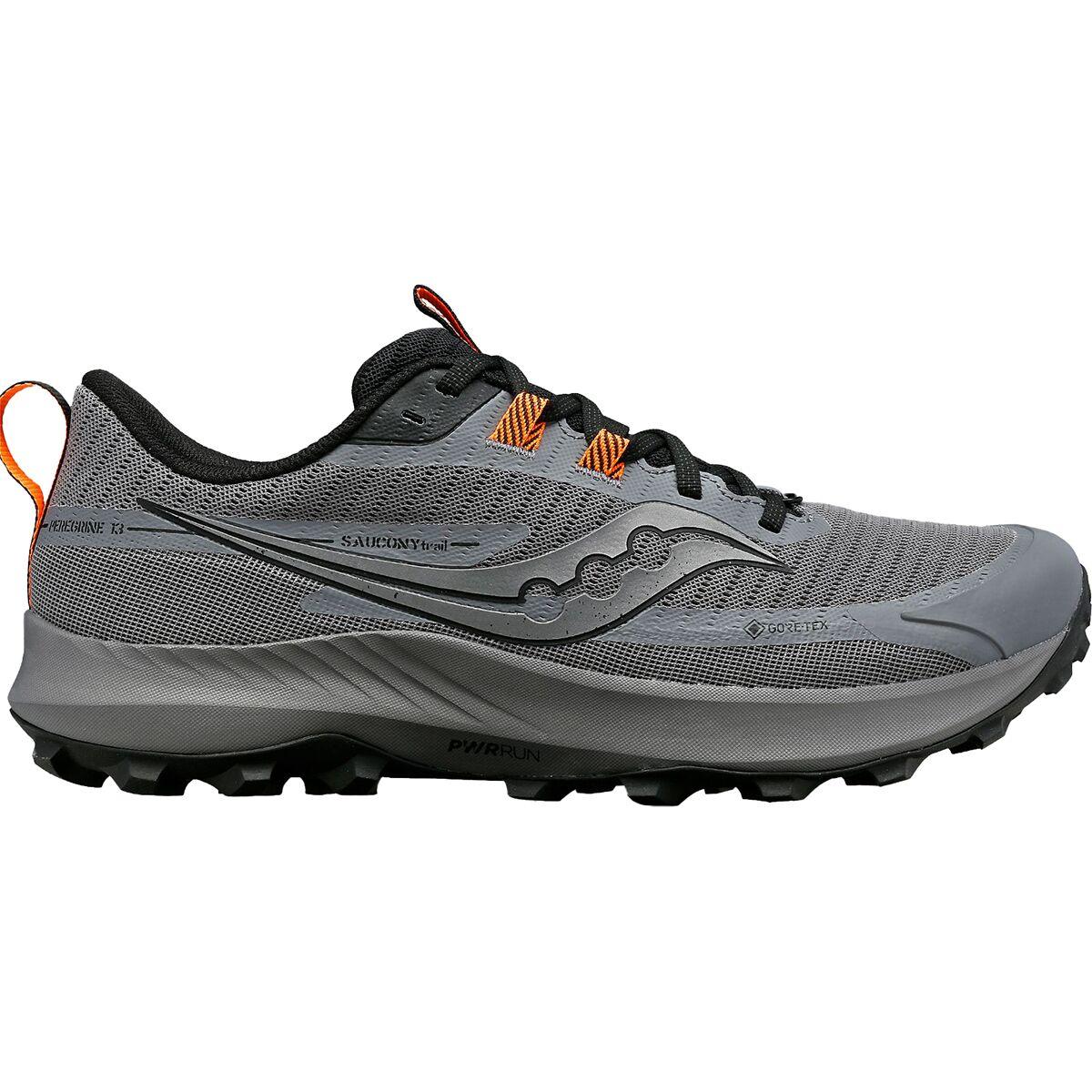 Saucony Peregrine 13 Gtx Trail Running Shoe in Black for Men | Lyst