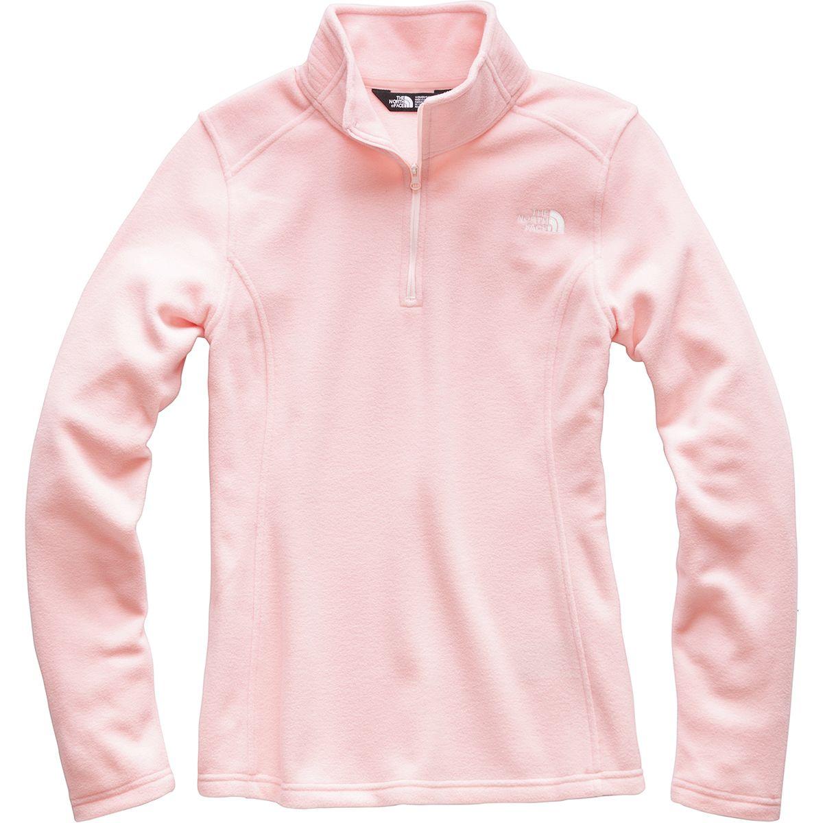pink quarter zip fleece