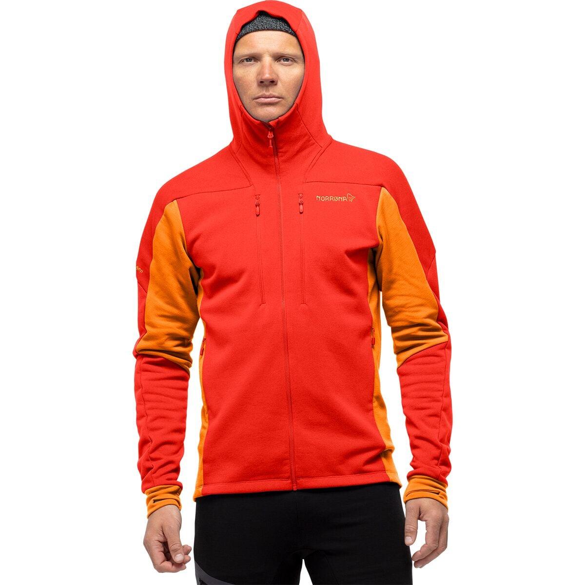 Norrøna Wool Trollveggen Powerstretch Pro Full-zip Hooded Jacket in Red ...