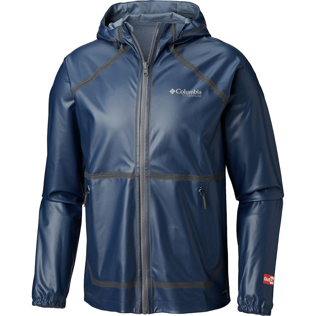Columbia Synthetic Outdry Ex Reversible Jacket in Carbon (Blue) for Men