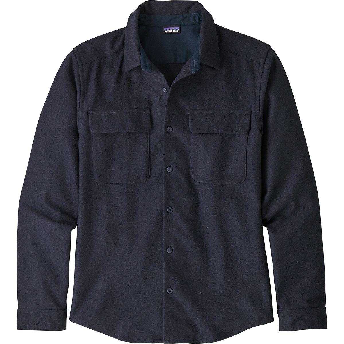 Patagonia Recycled Wool Shirt in Blue for Men - Lyst