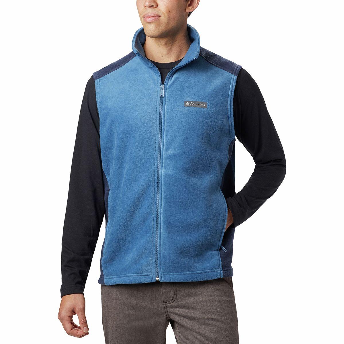 Columbia Steens Mountain Fleece Vest in Blue for Men - Save 44% - Lyst