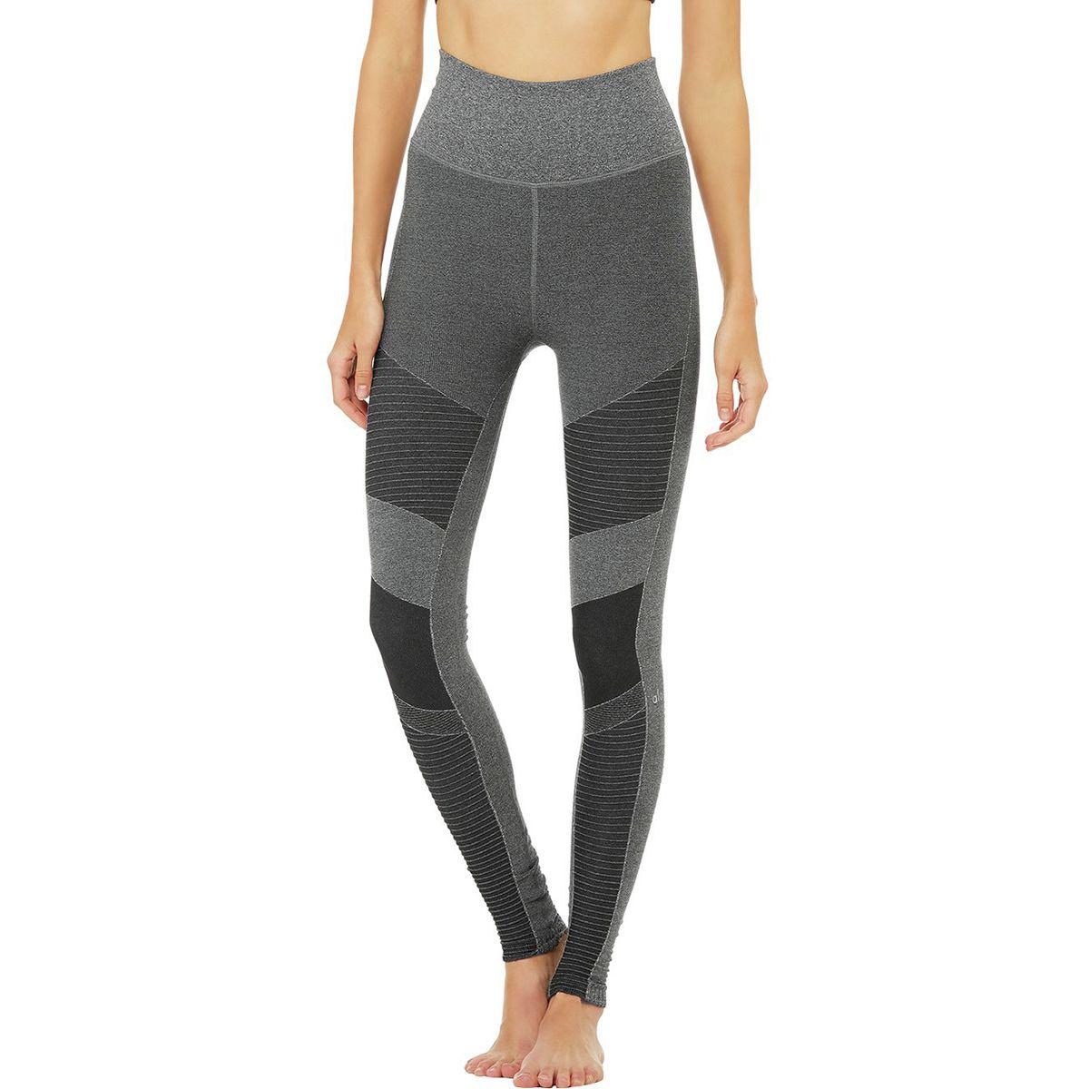 Alo Yoga Synthetic High-waist Seamless Moto Legging in Anthracite Heather (Gray) - Save 39% - Lyst