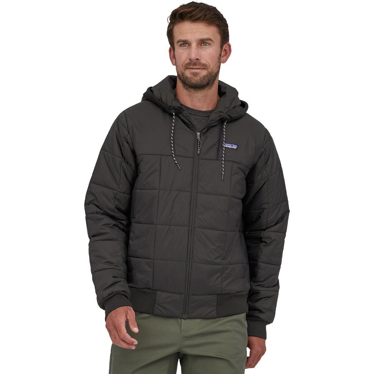 Patagonia Box Quilted Hooded Jacket in Black for Men | Lyst