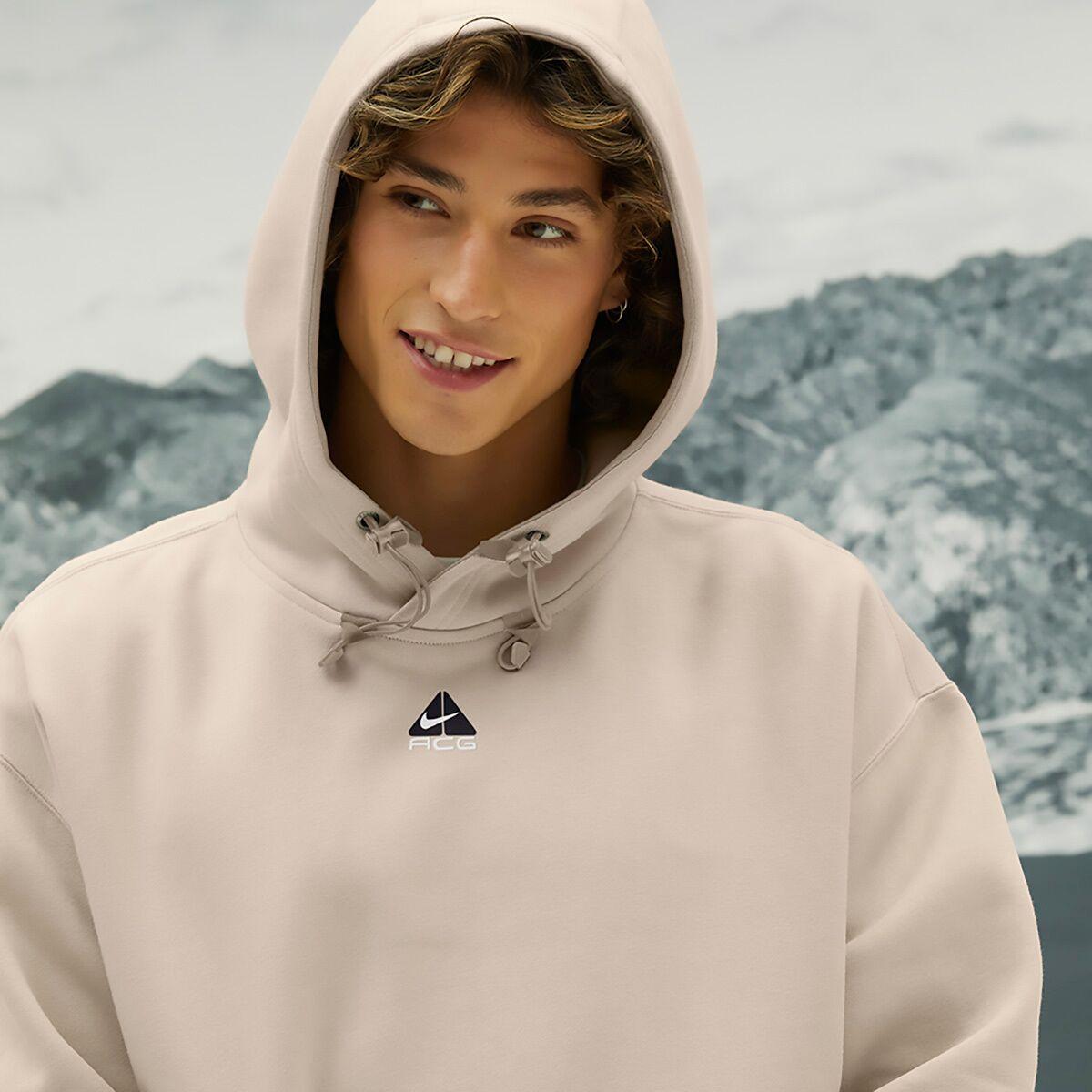 Nike Acg Tuff Fleece Pullover Hoodie in Natural for Men | Lyst