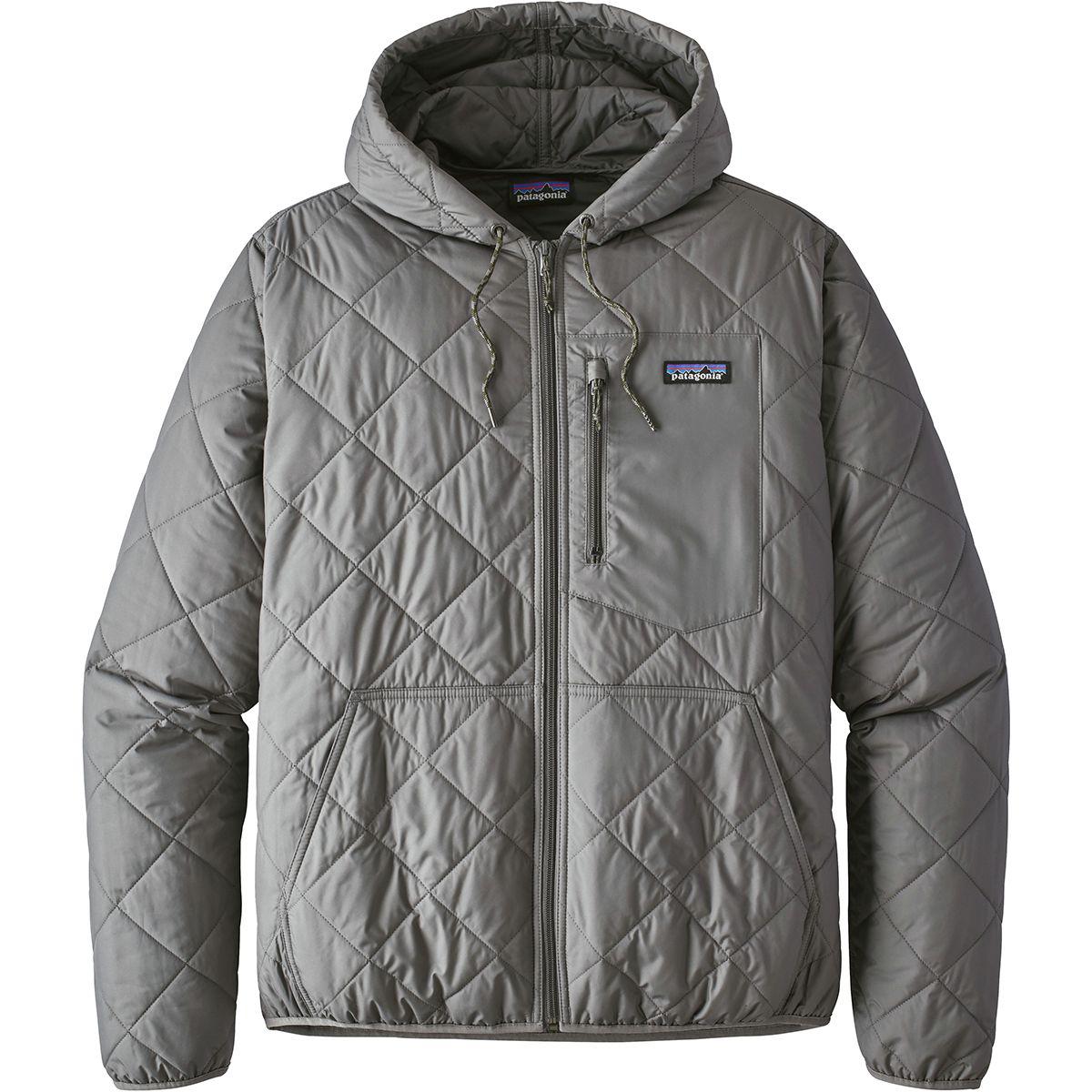 Patagonia Synthetic Diamond Quilted Bomber Hooded Jacket in Gray for ...