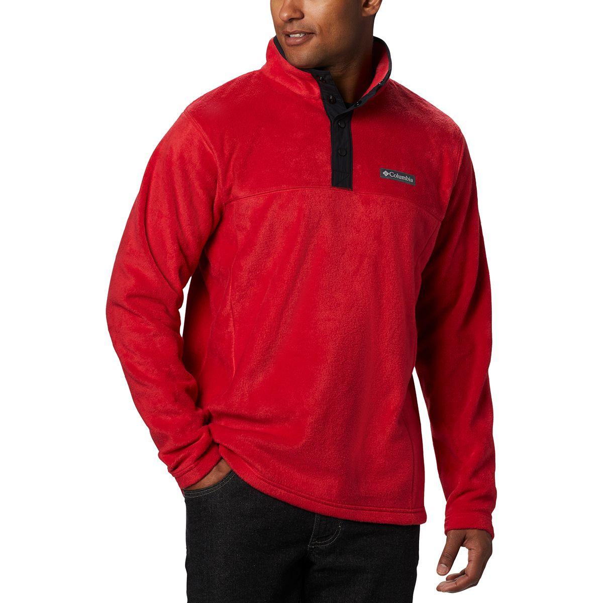 columbia snap fleece