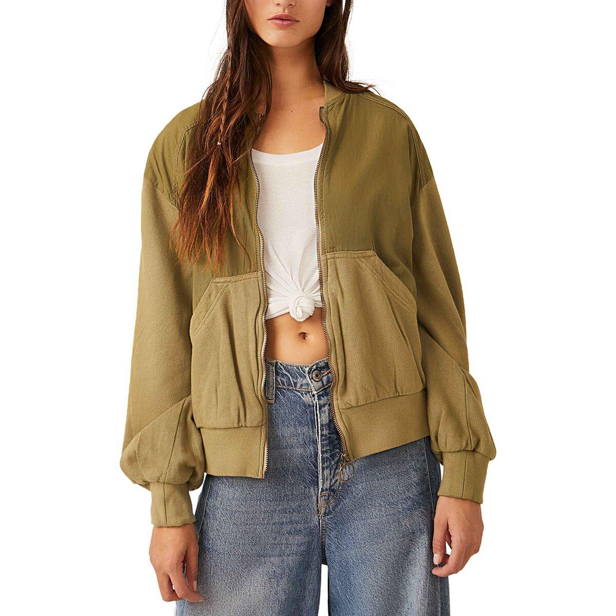 Free People Karma Bomber Jacket in Green Lyst