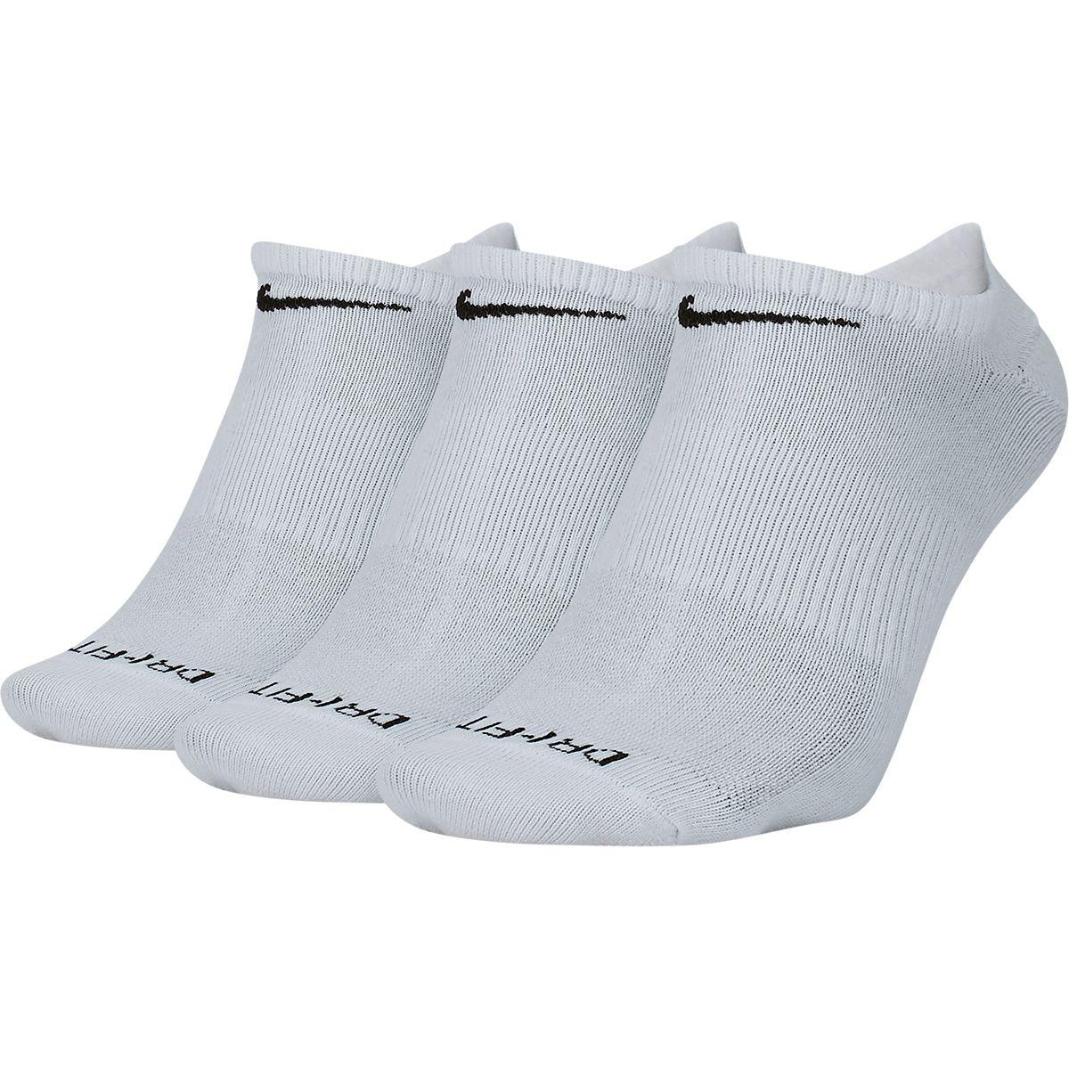 Nike Cotton Everyday Plus Lightweight Ns Sock -3 Pack in White/Black ...