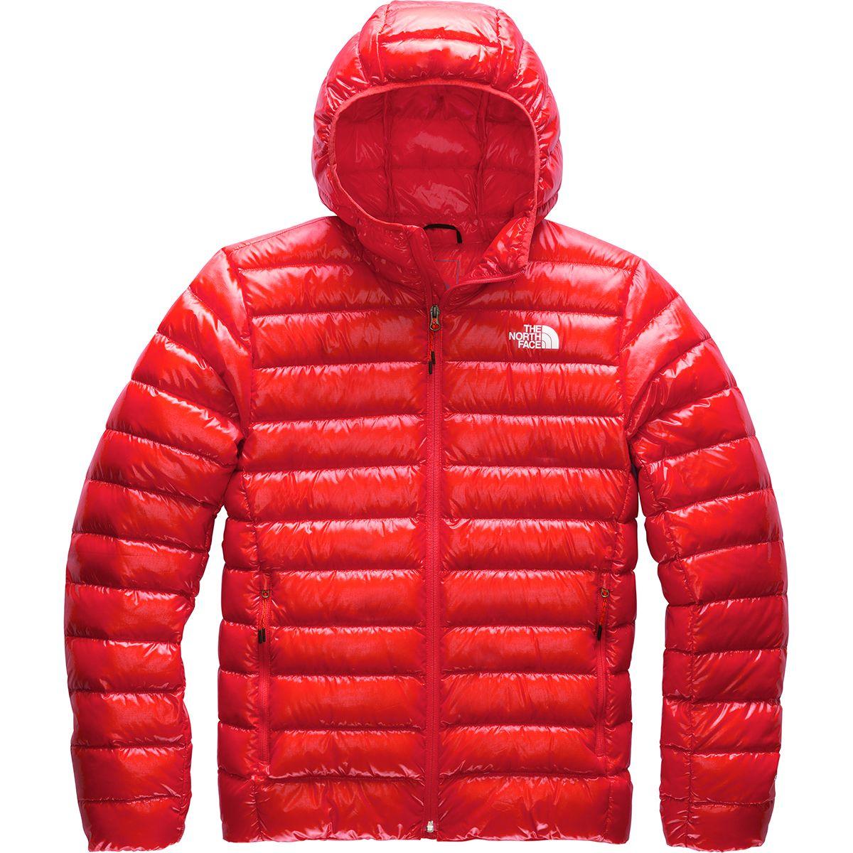 The North Face Goose Sierra Peak Down Hooded Jacket in Red for Men - Lyst