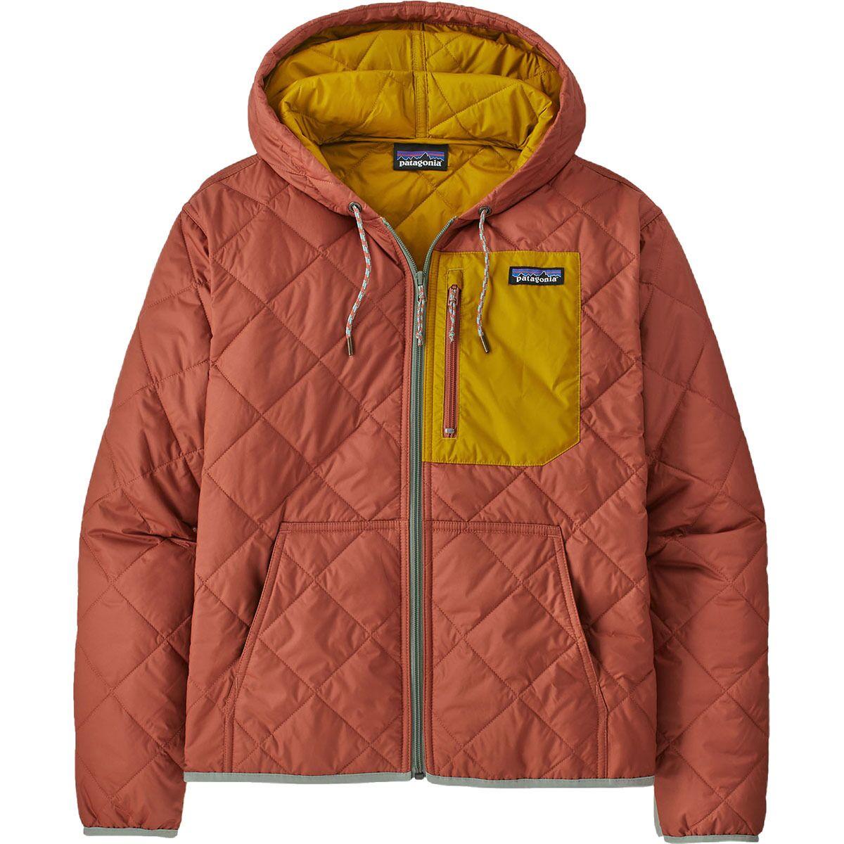Patagonia Diamond Quilted Bomber Hoodie in Red Lyst