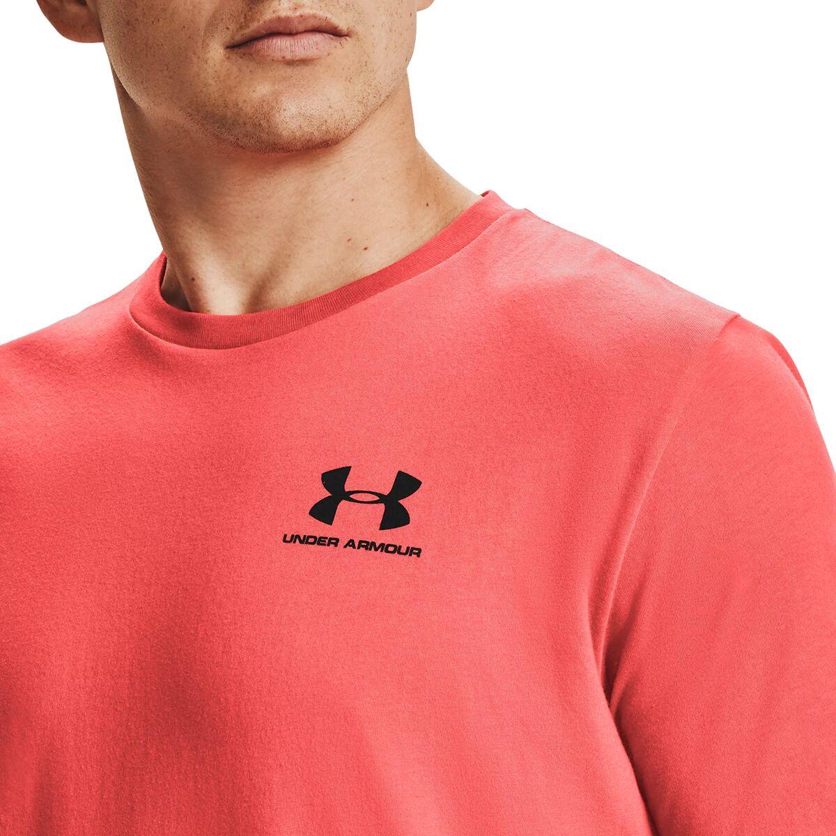 Under Armour Sportstyle Left Chest Short-sleeve Shirt in Red for Men | Lyst