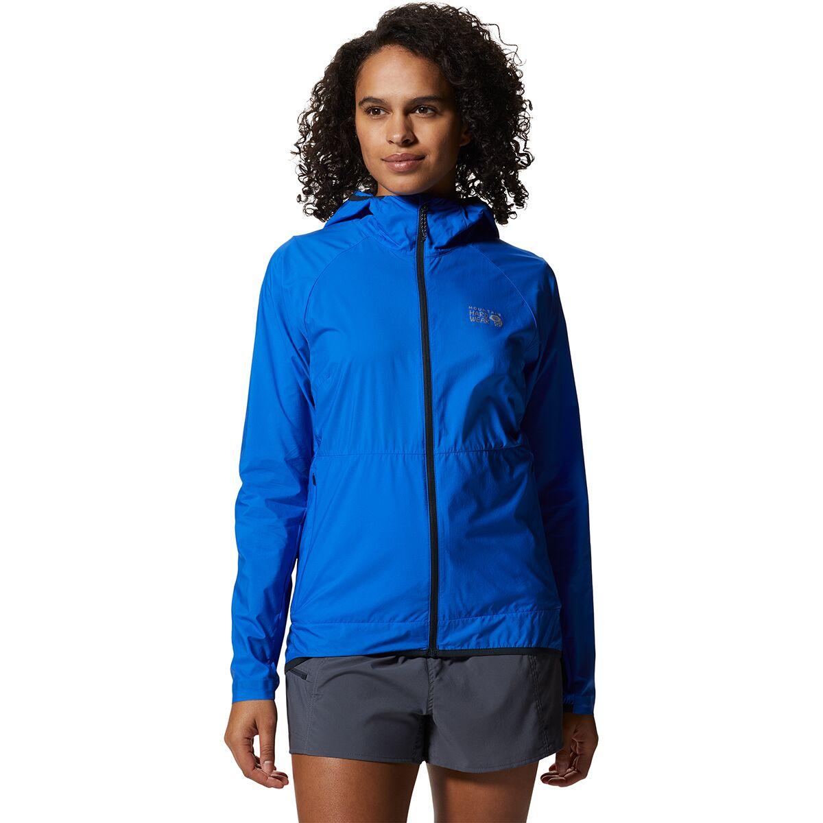 Mountain Hardwear Kor Airshell Wind Hooded Jacket in Blue Lyst