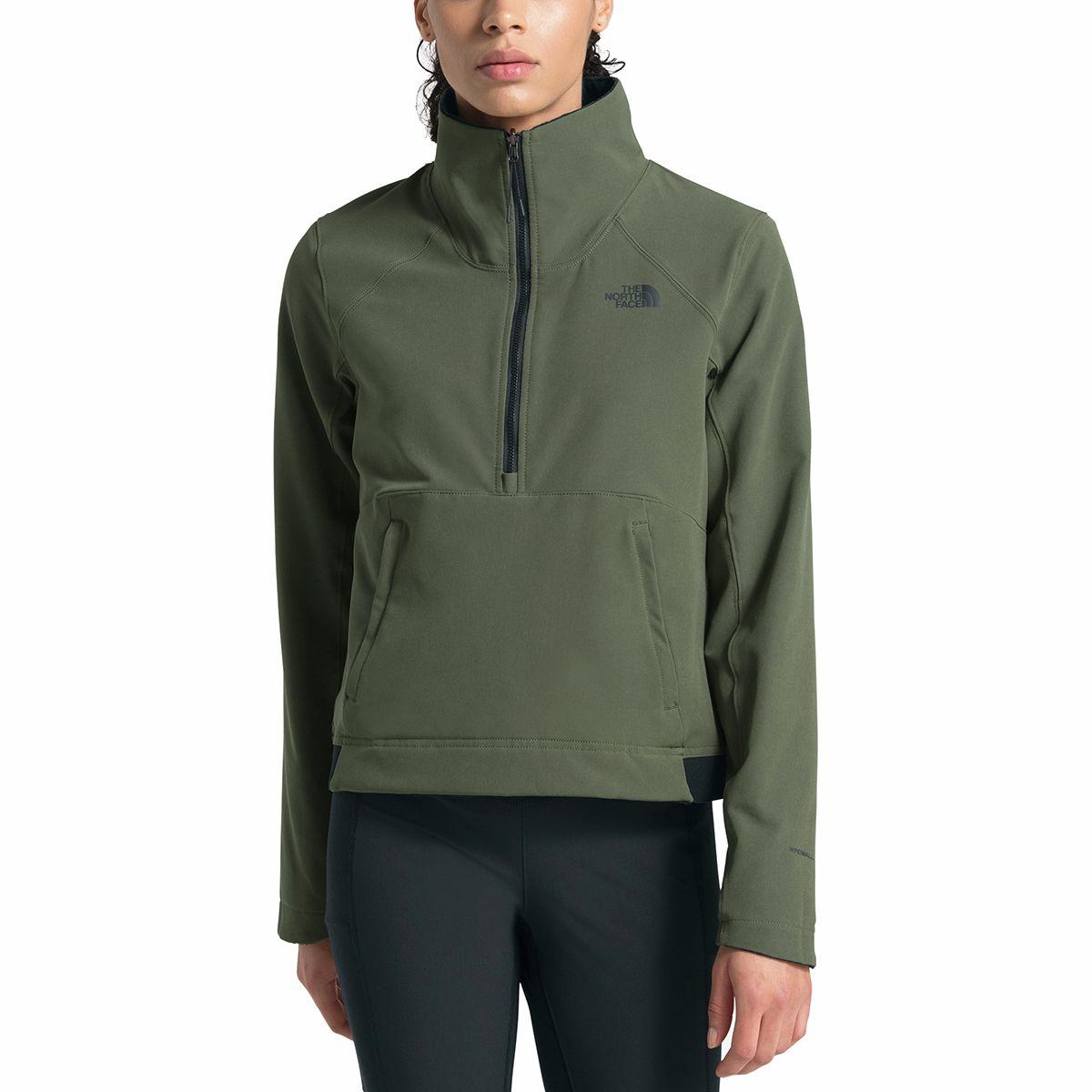 The North Face Reversible Shelbe Raschel Fleece Pullover in Green