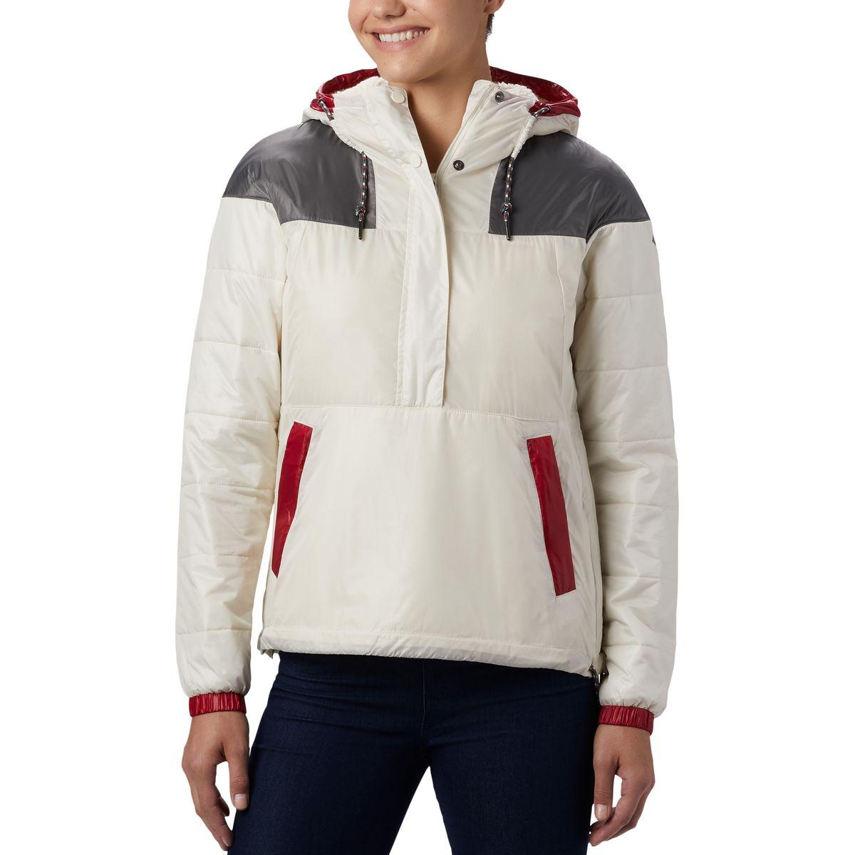 Columbia Fleece Lodge Pullover Insulated Jacket in Gray Lyst