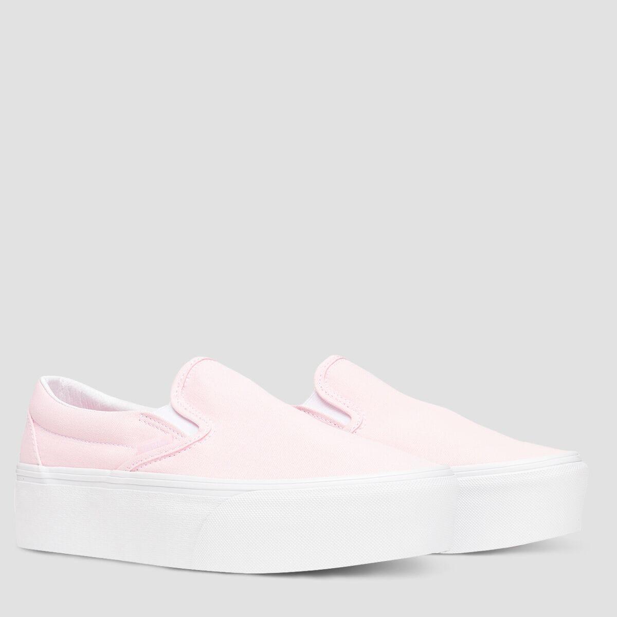 Vans Classic Slip-on Stackform Shoe in Pink | Lyst