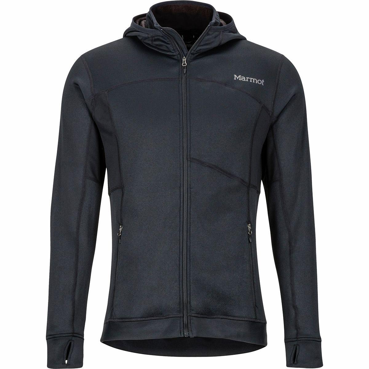 Marmot Dawn Hooded Fleece Jacket in Black for Men - Lyst