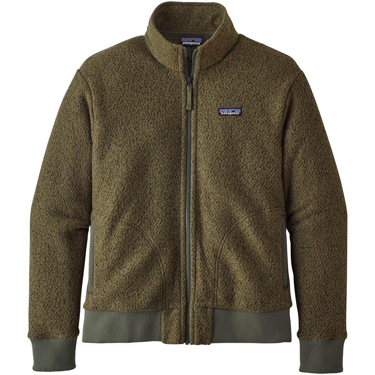 Patagonia Woolyester Fleece Jacket in Green for Men - Lyst