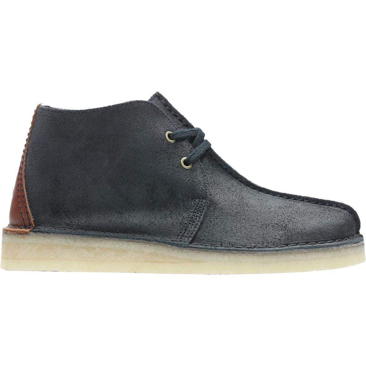 navy blue desert clarks