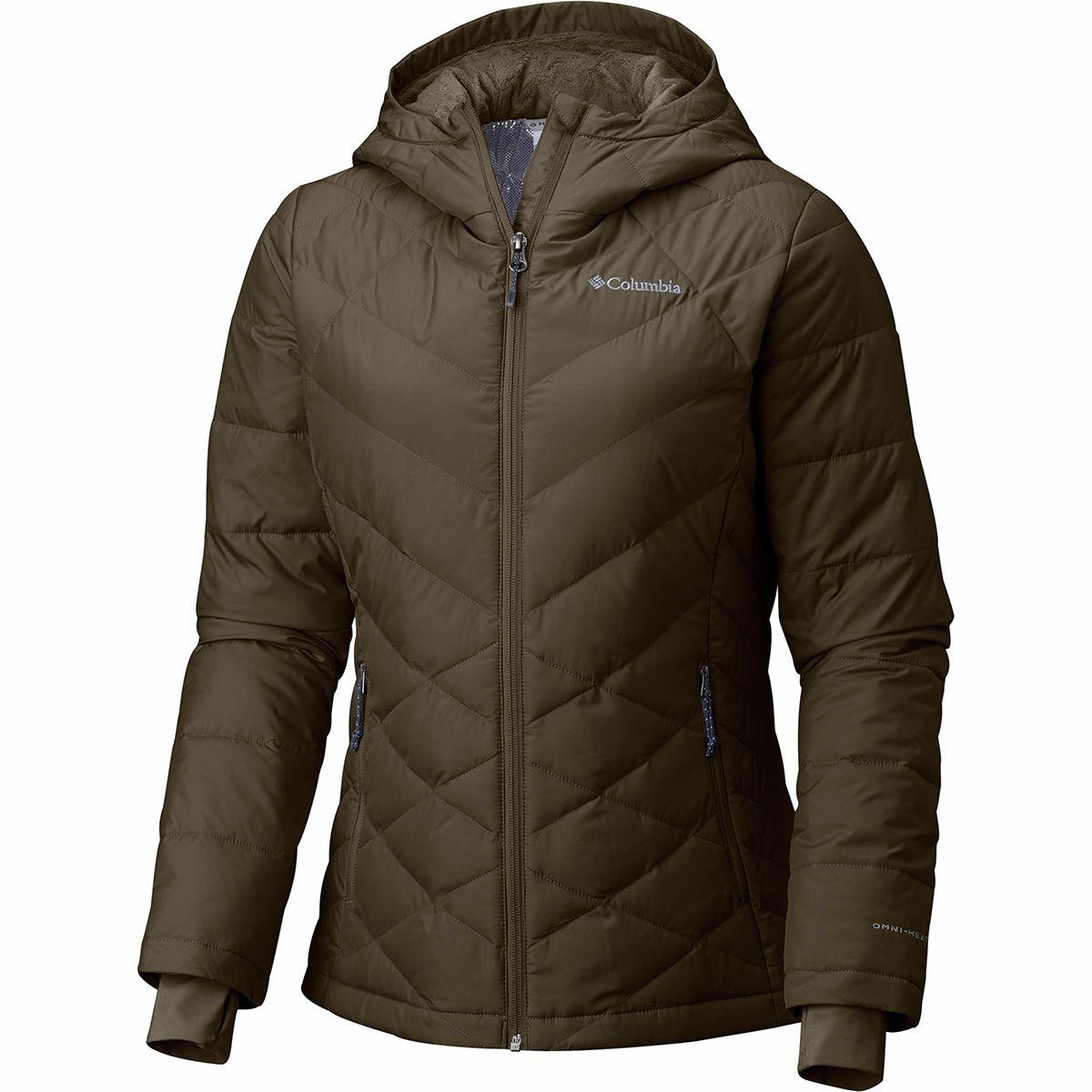 Columbia Synthetic Heavenly Hooded Jacket in Olive Green (Green) Save
