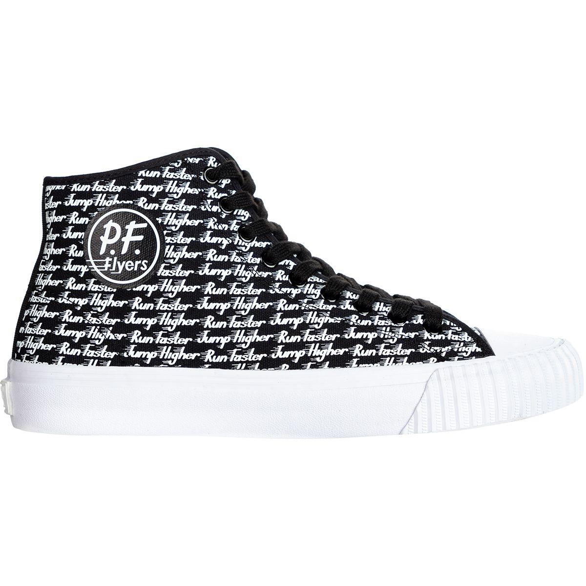 PF Flyers Leather Run Faster, Jump Higher Center Hi Shoe in Black for