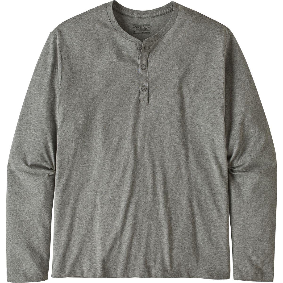 Patagonia Long-sleeve Organic Cotton Light Henley Pullover in Gray for ...
