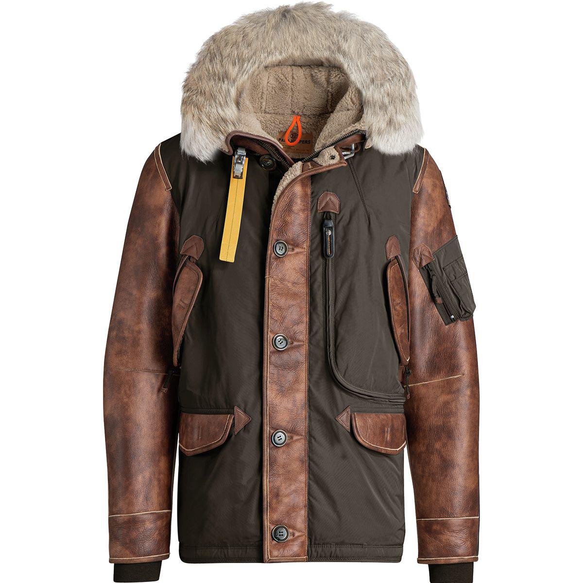 Parajumpers Leather Special Edition Forrest Down Jacket for Men - Lyst