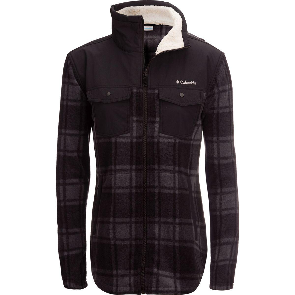 columbia benton springs fleece jacket plaid