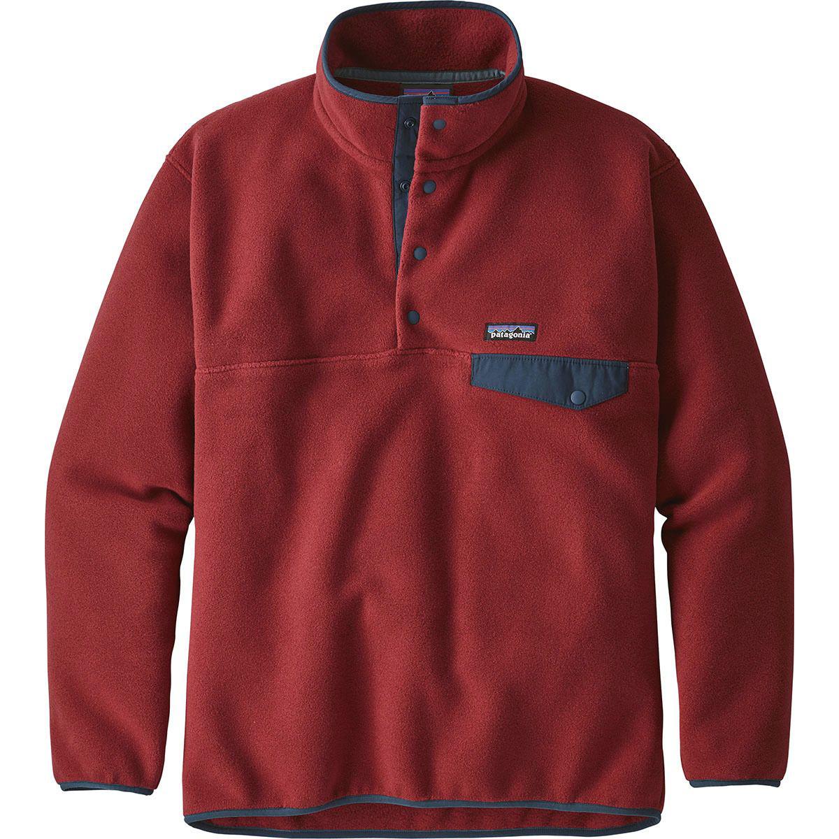 Patagonia Synchilla Snap-t Fleece Pullover in Red for Men - Lyst