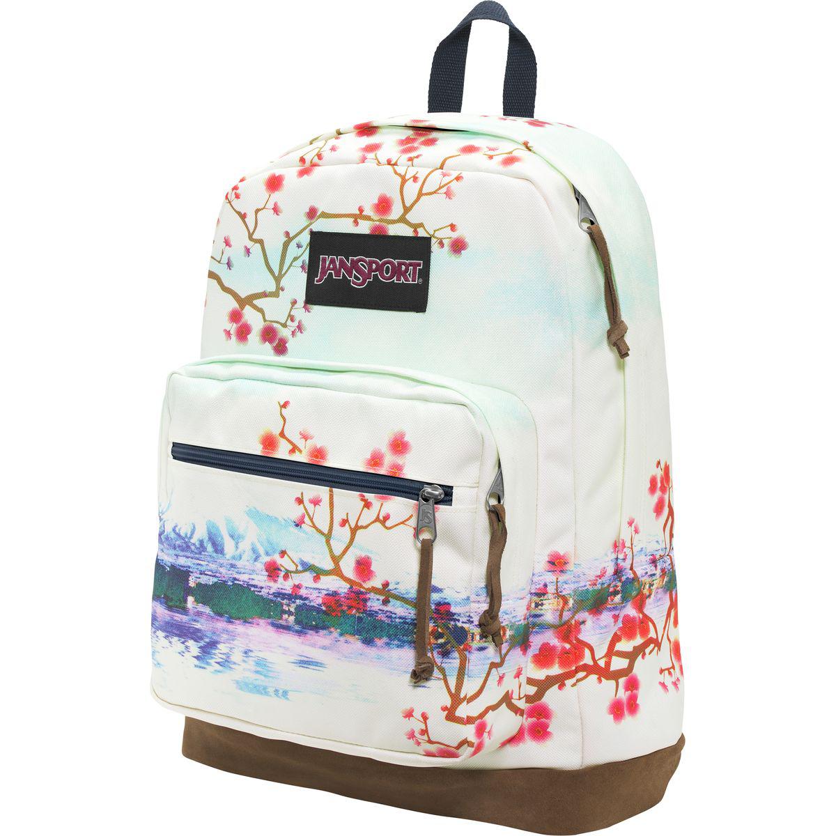 cherry jansport backpack