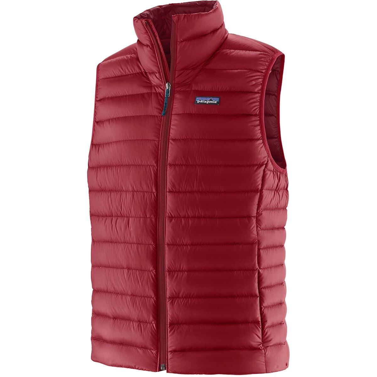 Patagonia Down Sweater Vest in Red for Men | Lyst